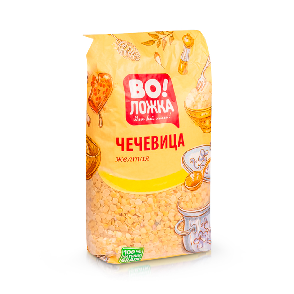 Чечевица желтая ВОЛОЖКА,  800г