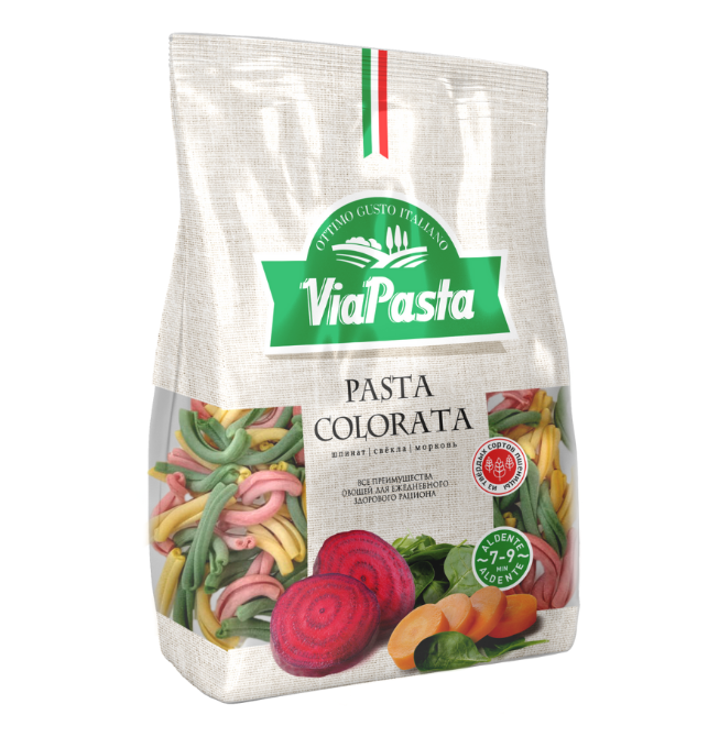 Макароны PASTA COLORATA Via Pasta, 400г