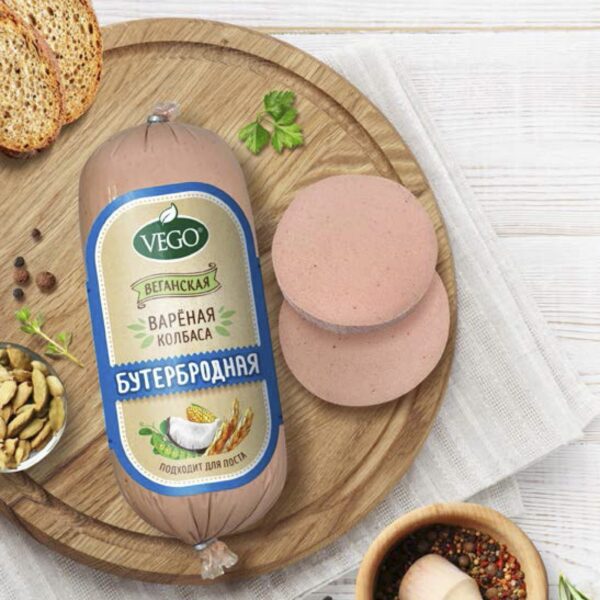 КОЛБАСА ВАРЕНАЯ БУТЕРБРОДНАЯ VEGO, 500г