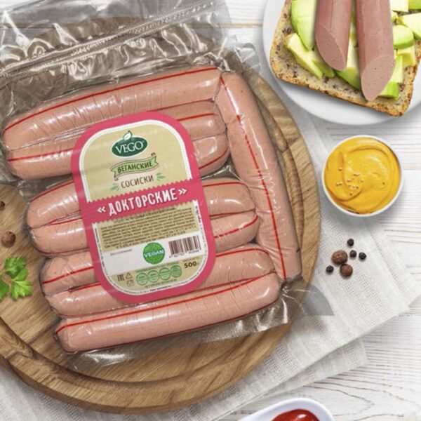 СОСИСКИ ДОКТОРСКИЕ VEGO, 500г