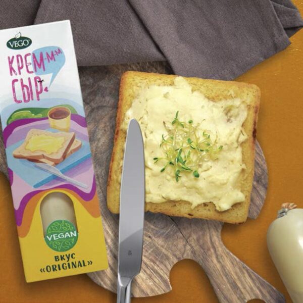 КРЕМ-СЫР ВЕГАНСКИЙ ОРИГИНАЛЬНЫЙ VEGO, 210г