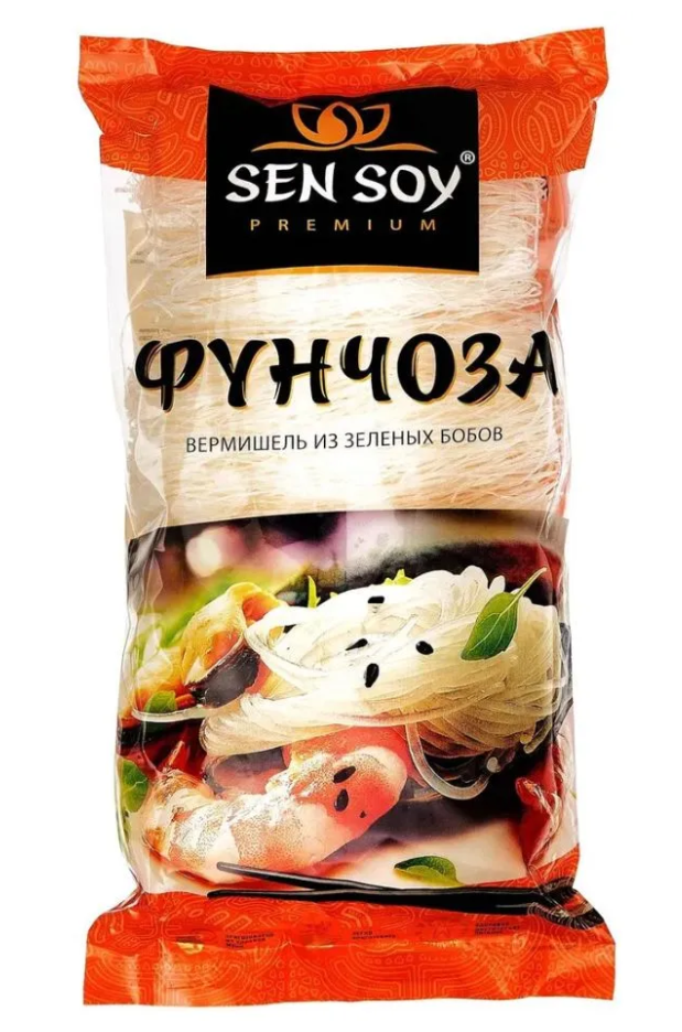 Фунчоза из зеленых бобов Sen Soy, 200г