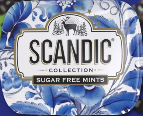 Конфеты Scandic без сахара Смородина-Базилик, 14г