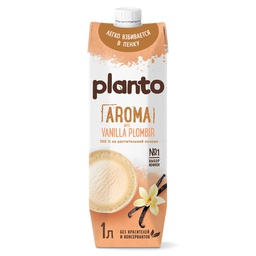 Напиток соевый Planto Aroma ванильный пломбир 0.7%, 1л