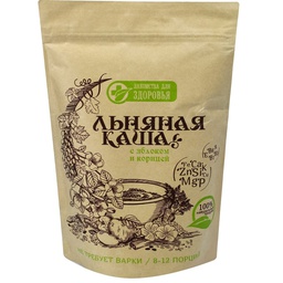 Каша Льняная с яблоком и корицей Лакомства для здоровья, 400г