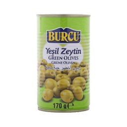 BURCU Оливки зеленые с косточкой, 370г