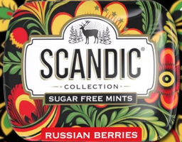 Конфеты Scandic без сахара Черника - Облепиха, 14г