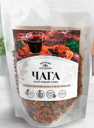 Чага-чай с ягодами можжевельника и мятой перечной Вятские Дары Природы, 100г