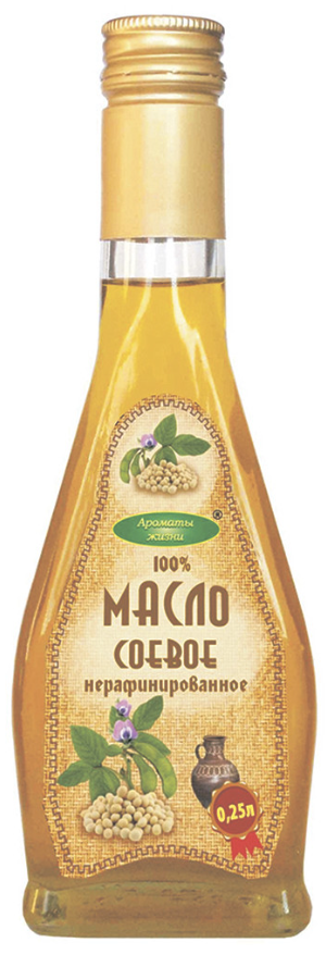 Масло соевое нерафинированное Ароматы Жизни, 250мл