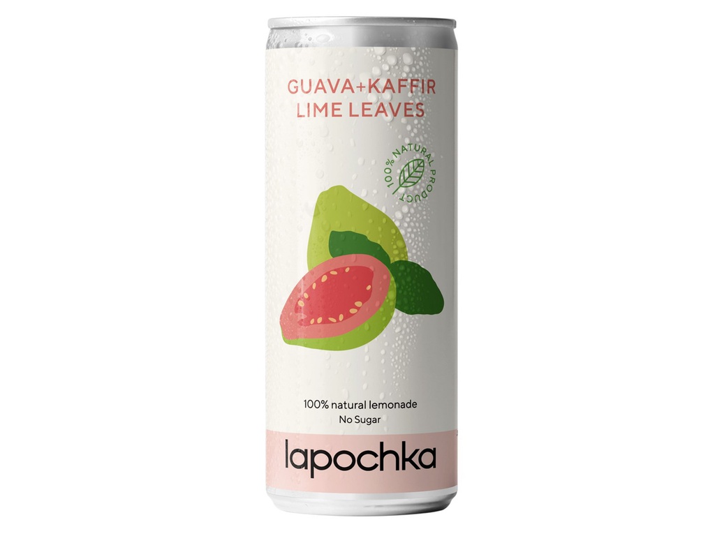 Напиток Lapochka Гуава-каффир-лайм без сахара газ, 330мл